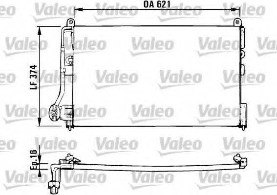 VALEO 816882 Конденсатор, кондиціонер