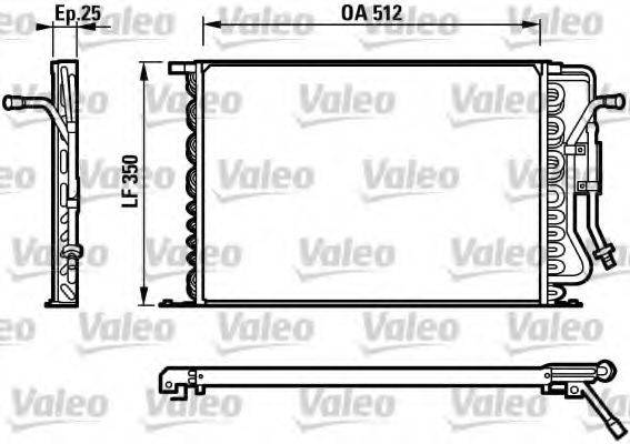 MAZDA 1E00-61-480C Конденсатор, кондиціонер