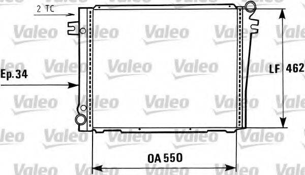 VALEO 819407 Радіатор, охолодження двигуна