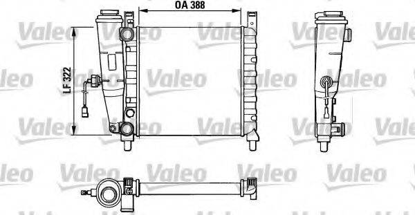 VALEO 883827 Радіатор, охолодження двигуна