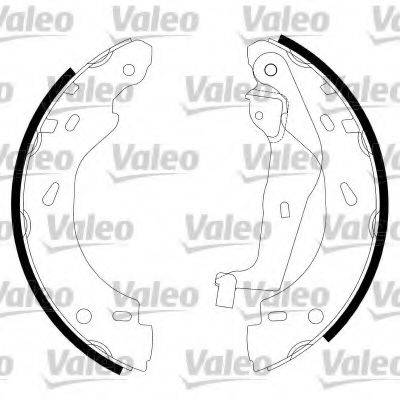 VALEO 554763 Комплект гальмівних колодок