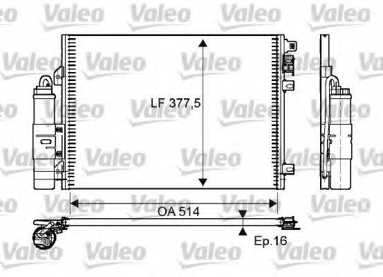 DACIA 8200513983 Конденсатор, кондиціонер