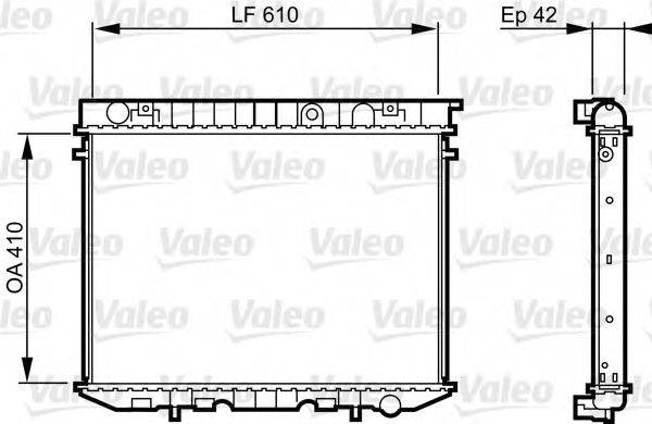 VALEO 734353 Радіатор, охолодження двигуна