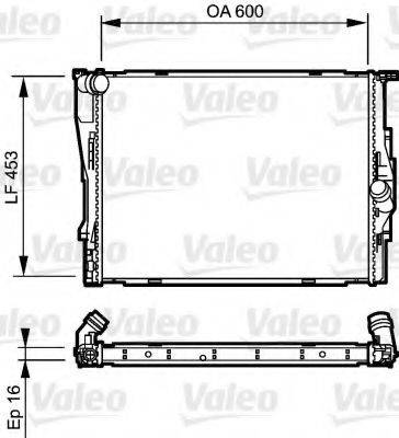 VALEO 735195 Радіатор, охолодження двигуна