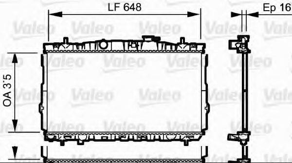 VALEO 734903 Радіатор, охолодження двигуна