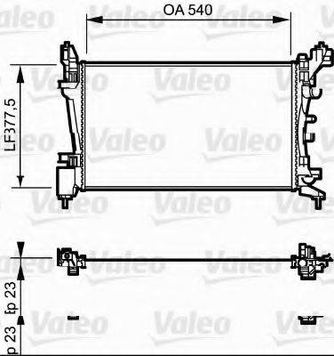 VAUXHALL 55701408 Радіатор, охолодження двигуна