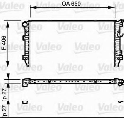 VALEO 735133 Радіатор, охолодження двигуна