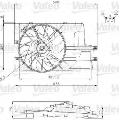 MERCEDES-BENZ 1685000293 Електродвигун, вентилятор радіатора