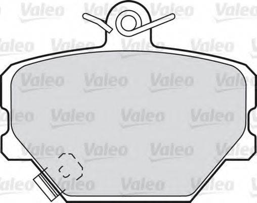 VALEO 598329 Комплект гальмівних колодок, дискове гальмо