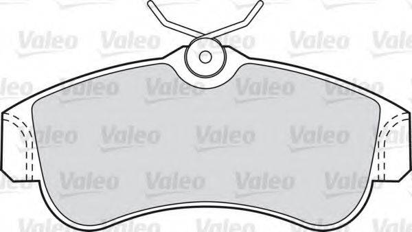 VALEO 21546 Комплект гальмівних колодок, дискове гальмо