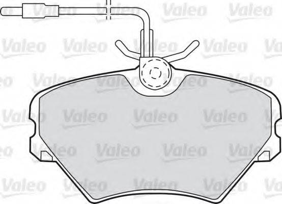 VALEO 21574 Комплект гальмівних колодок, дискове гальмо
