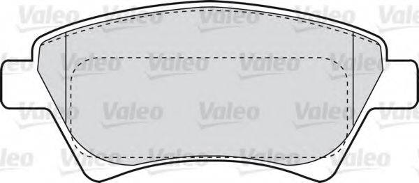 VALEO 301558 Комплект гальмівних колодок, дискове гальмо