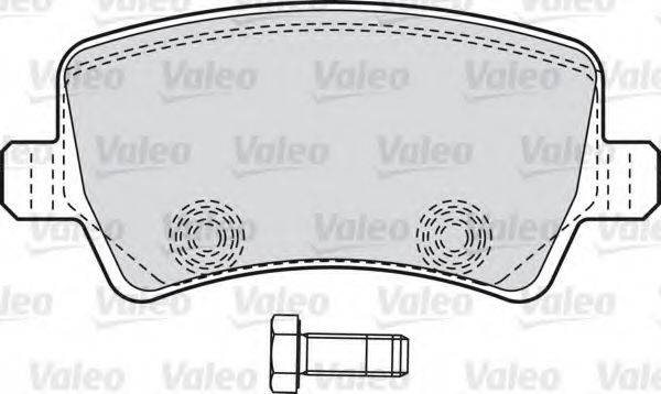 VALEO 301928 Комплект гальмівних колодок, дискове гальмо