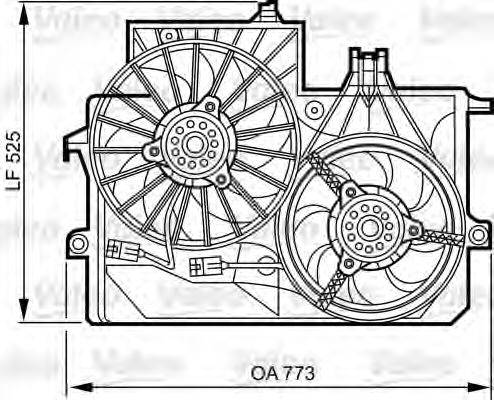 VALEO 696384 Вентилятор, охолодження двигуна