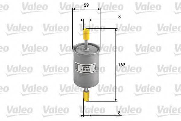 VALEO 587028 Паливний фільтр