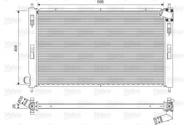 MITSUBISHI 1350A050 Радіатор, охолодження двигуна