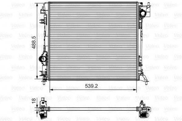 VALEO 735625 Радіатор, охолодження двигуна