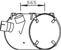 MERCEDES-BENZ 375.490.0201 Середній глушник вихлопних газів