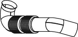 DINEX 56258 Труба вихлопного газу