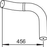 DINEX 80718 Труба вихлопного газу