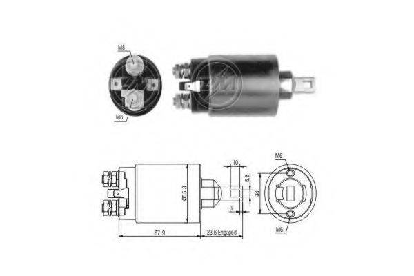 MITSUBISHI SC 041 Тягове реле, стартер