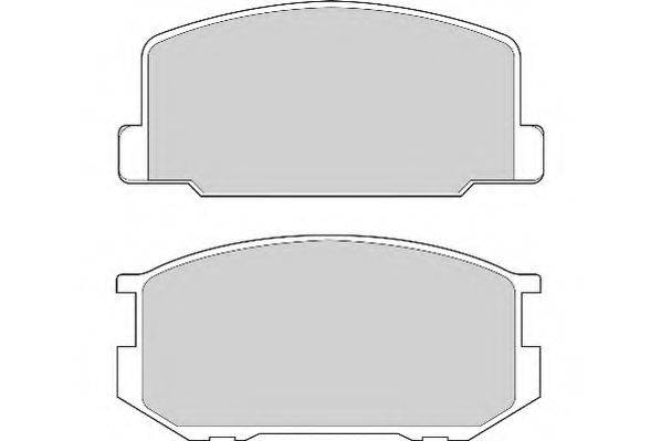 NECTO 21015 Комплект гальмівних колодок, дискове гальмо