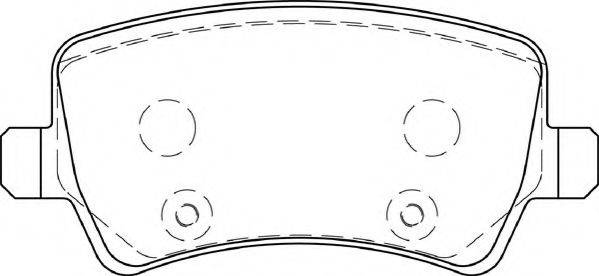 NECTO FD7261A Комплект гальмівних колодок, дискове гальмо