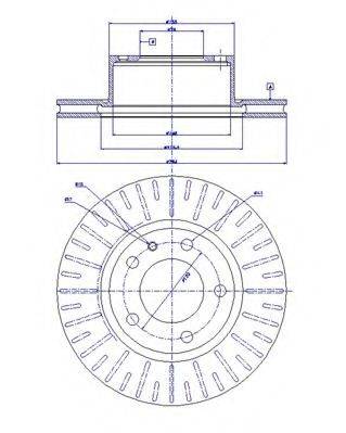 CAR 142123 гальмівний диск