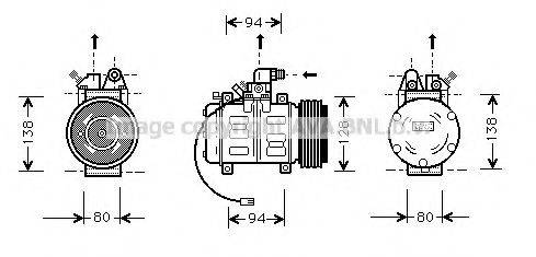 AVA QUALITY COOLING AIK182 Компресор, кондиціонер