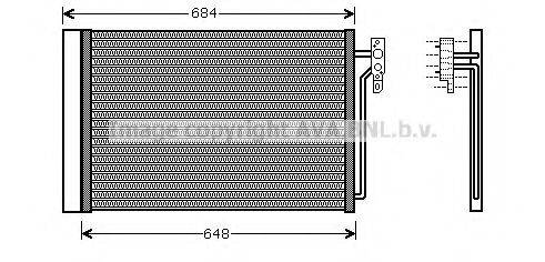 AVA QUALITY COOLING AU5182 Конденсатор, кондиціонер