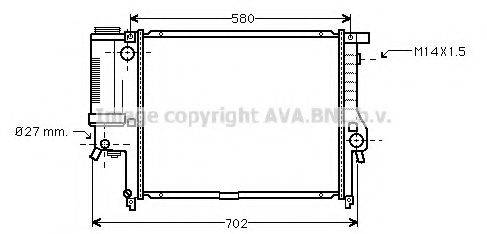 AVA QUALITY COOLING BW2121 Радіатор, охолодження двигуна