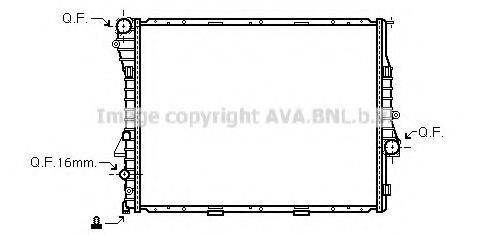 AVA QUALITY COOLING BWA2275 Радіатор, охолодження двигуна