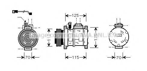 KAGER 920270 Компресор, кондиціонер