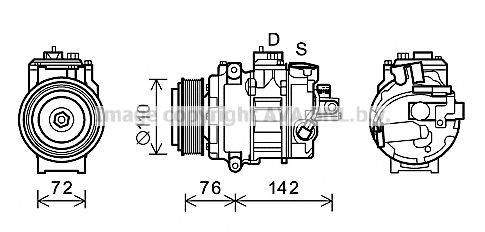 AVA QUALITY COOLING BWK486 Компресор, кондиціонер