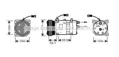 AVA QUALITY COOLING CNAK222 Компресор, кондиціонер