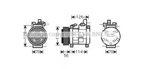 AVA QUALITY COOLING CRK062 Компресор, кондиціонер