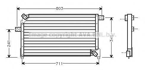 AVA QUALITY COOLING DN5158 Конденсатор, кондиціонер