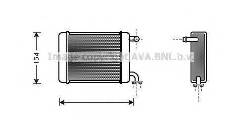 AVA QUALITY COOLING DN6072 Теплообмінник, опалення салону