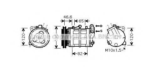 AVA QUALITY COOLING DNK313 Компресор, кондиціонер