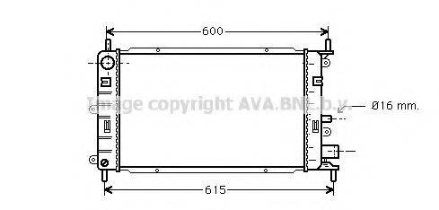 AVA QUALITY COOLING FD2150 Радіатор, охолодження двигуна