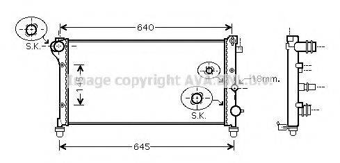 AVA QUALITY COOLING FT2292 Радіатор, охолодження двигуна