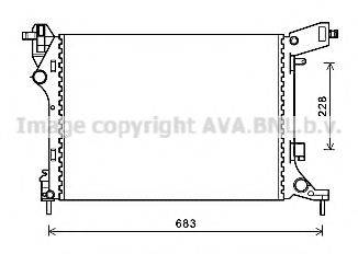 AVA QUALITY COOLING FT2413 Радіатор, охолодження двигуна