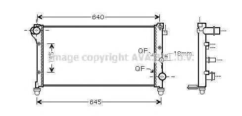 AVA QUALITY COOLING FTA2379 Радіатор, охолодження двигуна