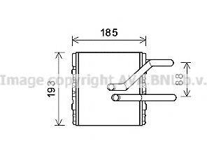 AVA QUALITY COOLING HD6299 Теплообмінник, опалення салону