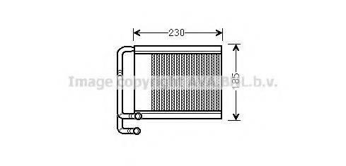 AVA QUALITY COOLING HY6313 Теплообмінник, опалення салону