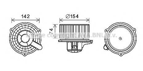 AVA QUALITY COOLING HY8425 Електродвигун, вентиляція салону