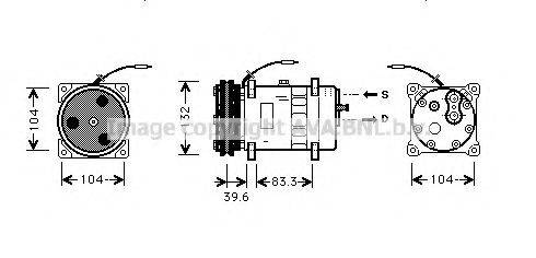 AVA QUALITY COOLING JRK024 Компресор, кондиціонер