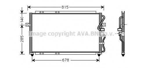 AVA QUALITY COOLING KA5014 Конденсатор, кондиціонер