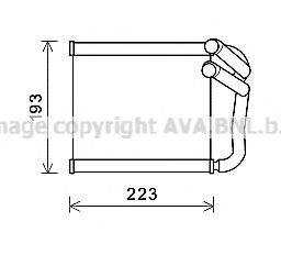 AVA QUALITY COOLING KA6270 Теплообмінник, опалення салону