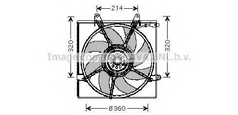 AVA QUALITY COOLING KA7508 Вентилятор, охолодження двигуна